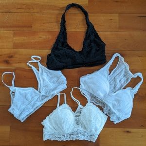 4 Aerie bralettes Size M